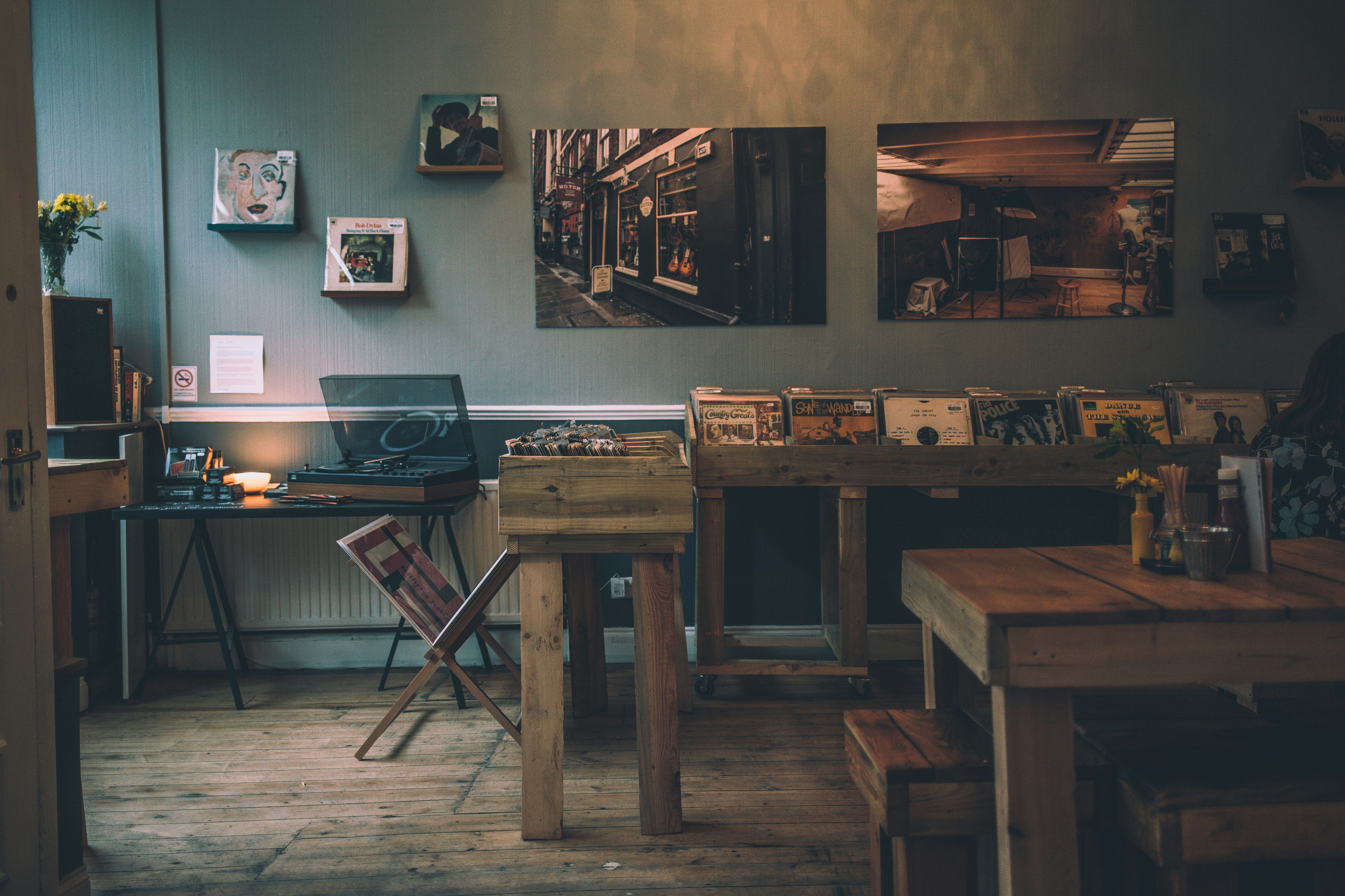 Vinyl record shop